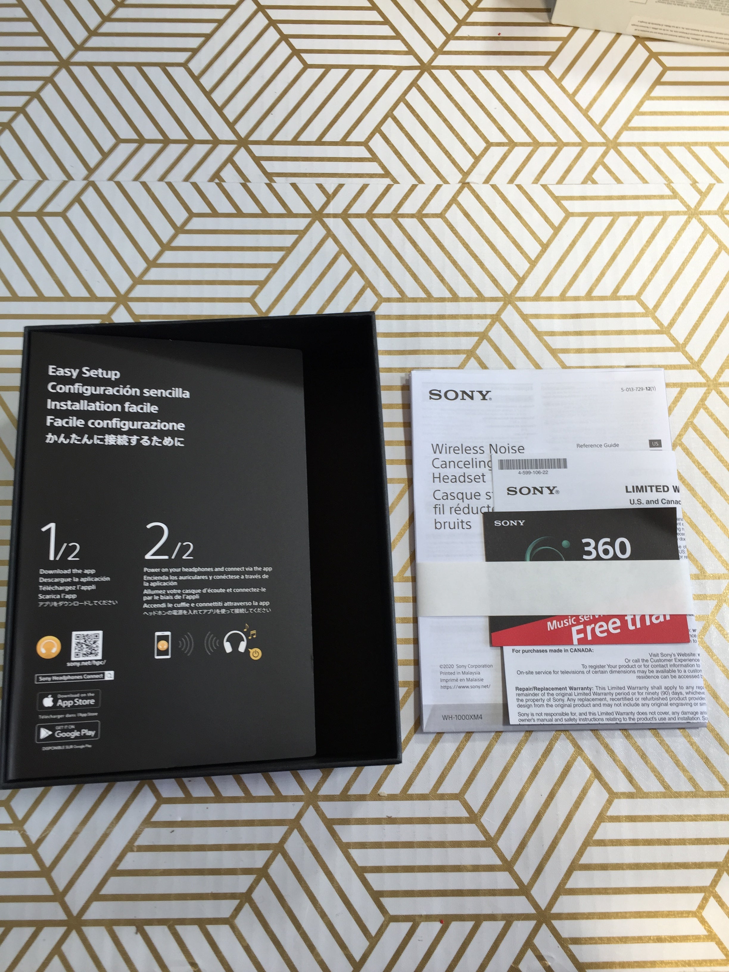 Sony WH-1000XMA Wireless Noise Cancelling Headphone with Mic, Black *TESTED* (7697781653742)